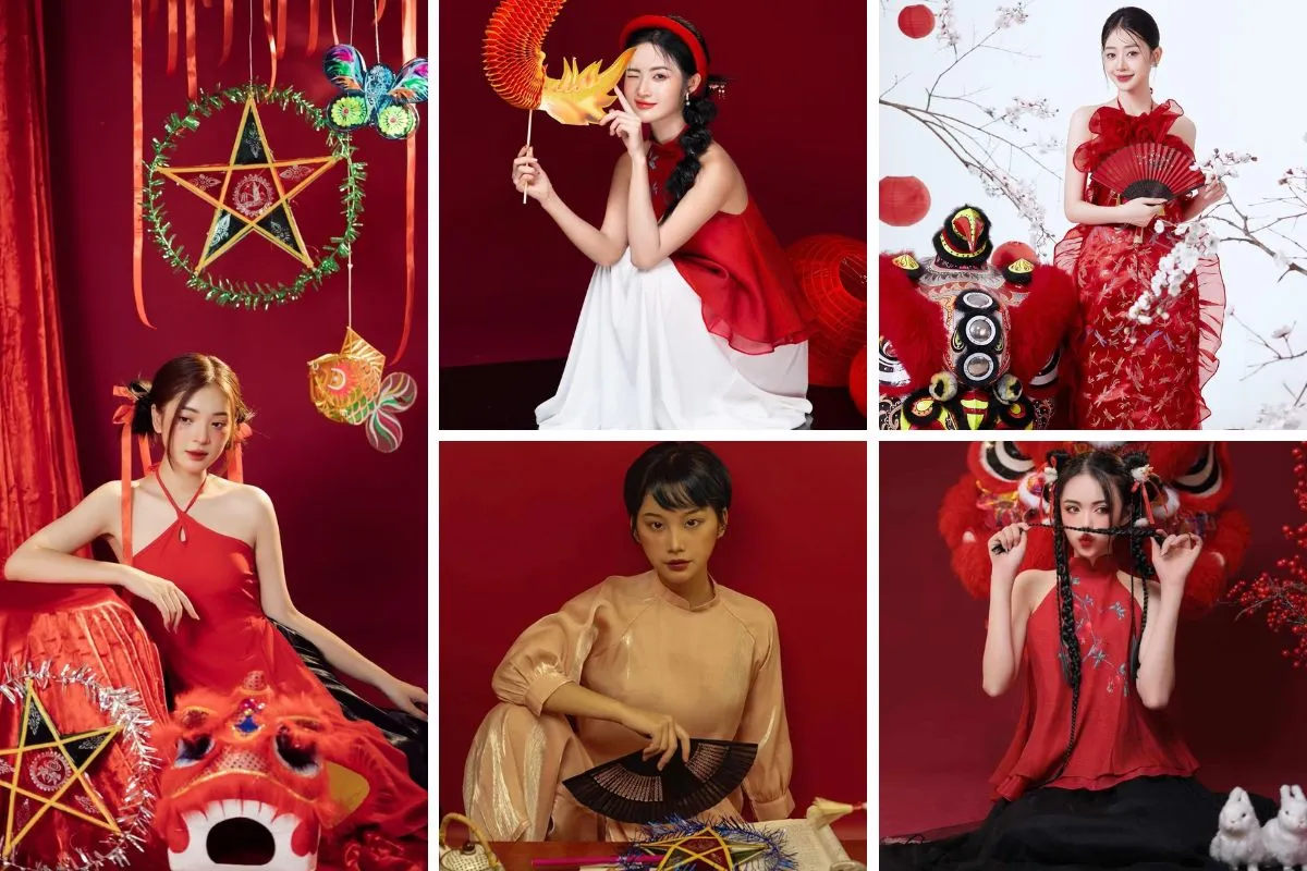 Chụp ảnh concept Trung Thu trong studio