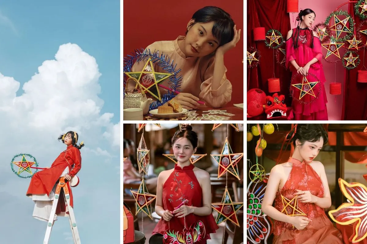 Chụp ảnh với đèn ông sao