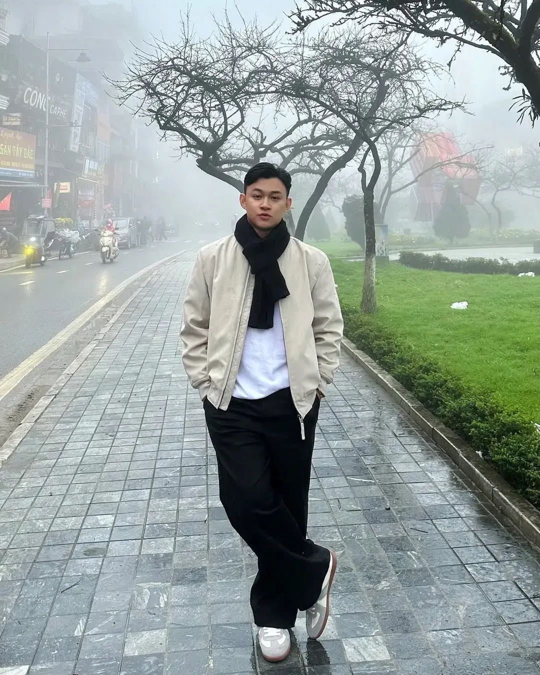 phối đồ ấm áp nhưng đơn giản mà đẹp