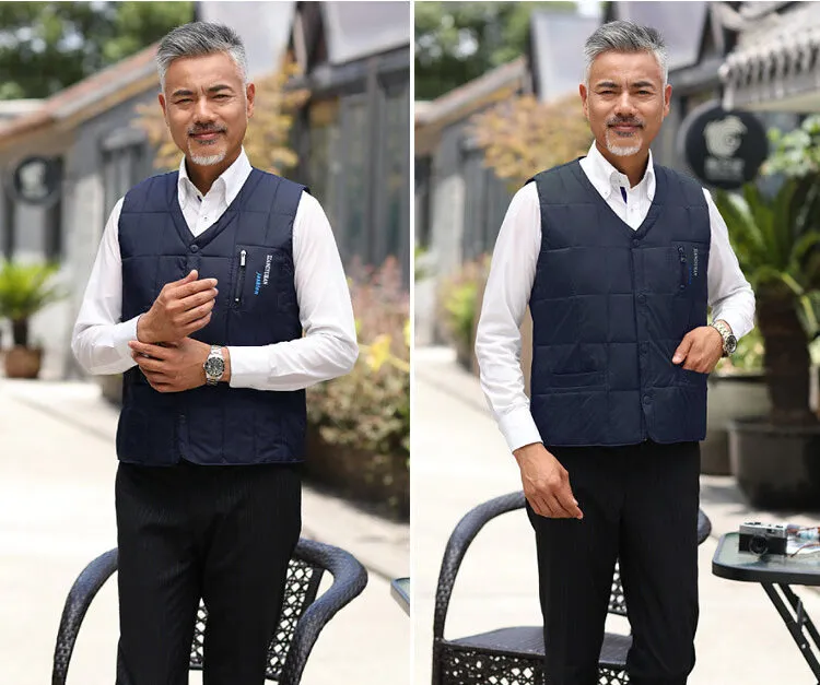 Form dáng áo phao trung niên dạng gile lịch lãm