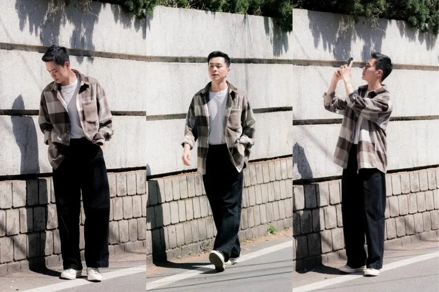 Outfit cho các chàng có thể sử dụng trong mọi hoàn cảnh như đi học, đi làm hay đi chơi đều rất thoải mái và phong cách.