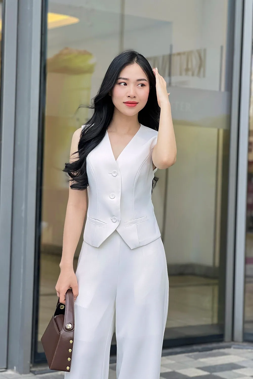 Áo gile vest nữ công sở thanh lịch, chuyên nghiệp