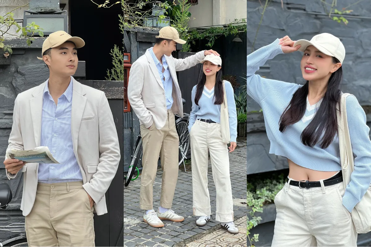 Màu trắng be phối cùng màu xanh đơn giản nhưng tinh tế, hợp mệnh Thủy