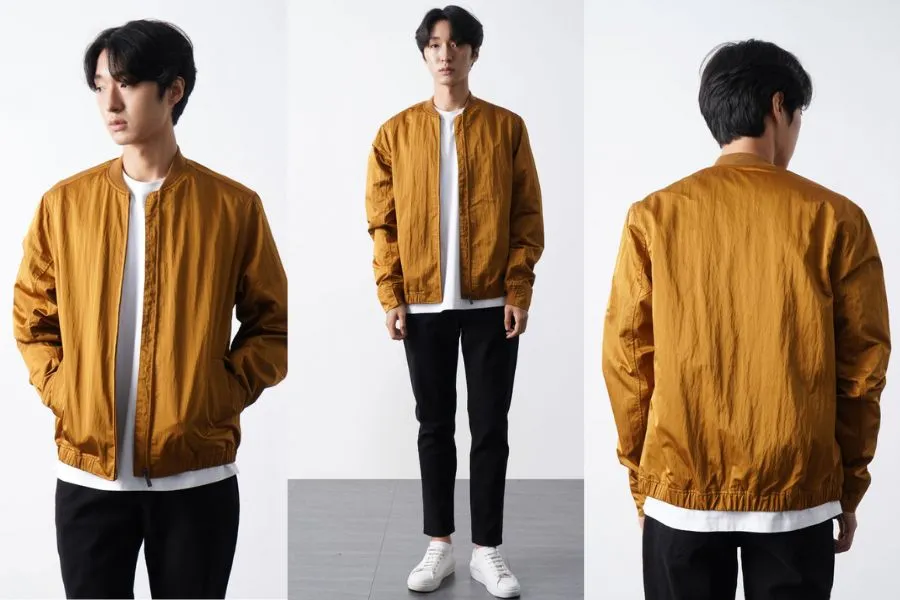 Áo khoác gió bomber mix quần đem đến sự kết hợp hoàn hảo với khả năng chống nước tốt