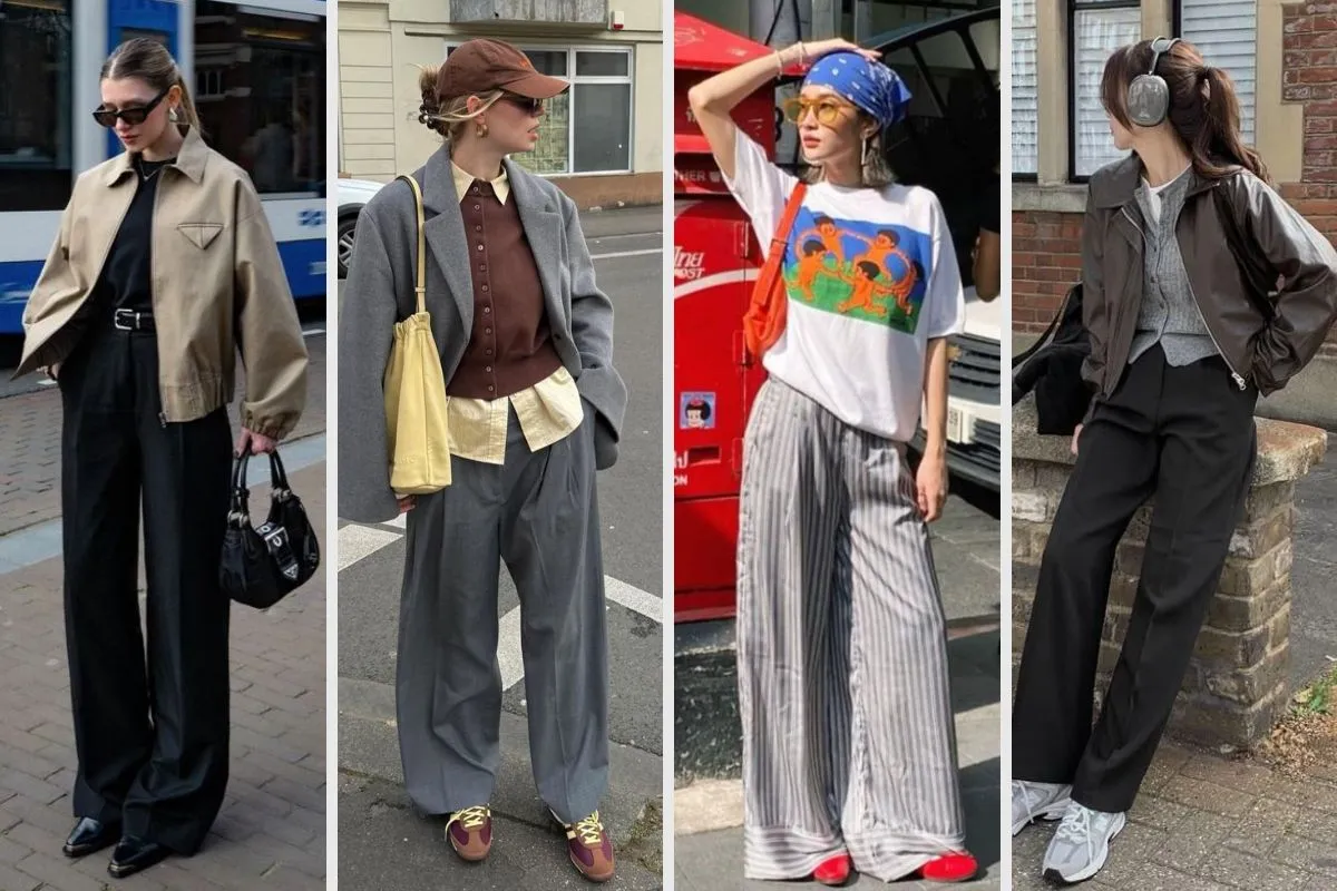 phối đồ đi học lịch sự với quần tây nữ