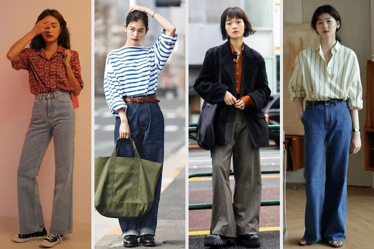 phối đồ đi học nữ phong cách vintage