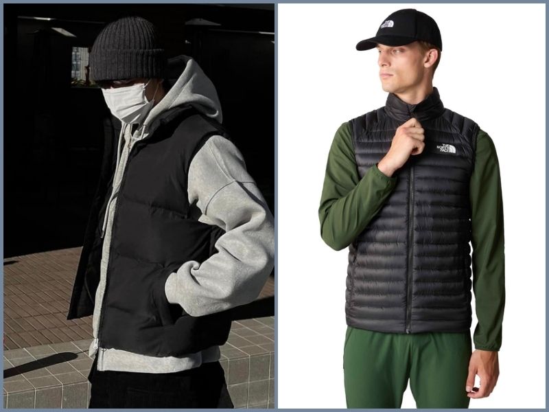 Kết hợp áo phao ba lỗ với áo hoodie hoặc áo sweater bên trong