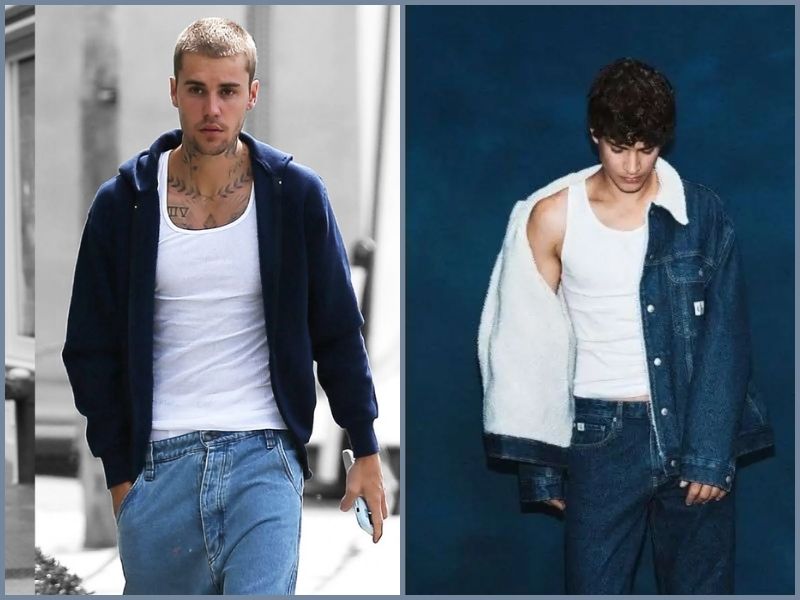 Những ngày mát mẻ mix-match áo ba lỗ nam cùng áo khoác