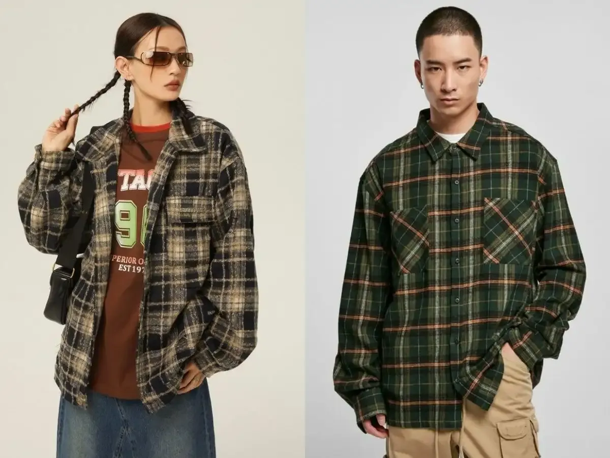 Phối đồ với áo Flannel bụi bặm, cá tính theo phong cách Grunge style