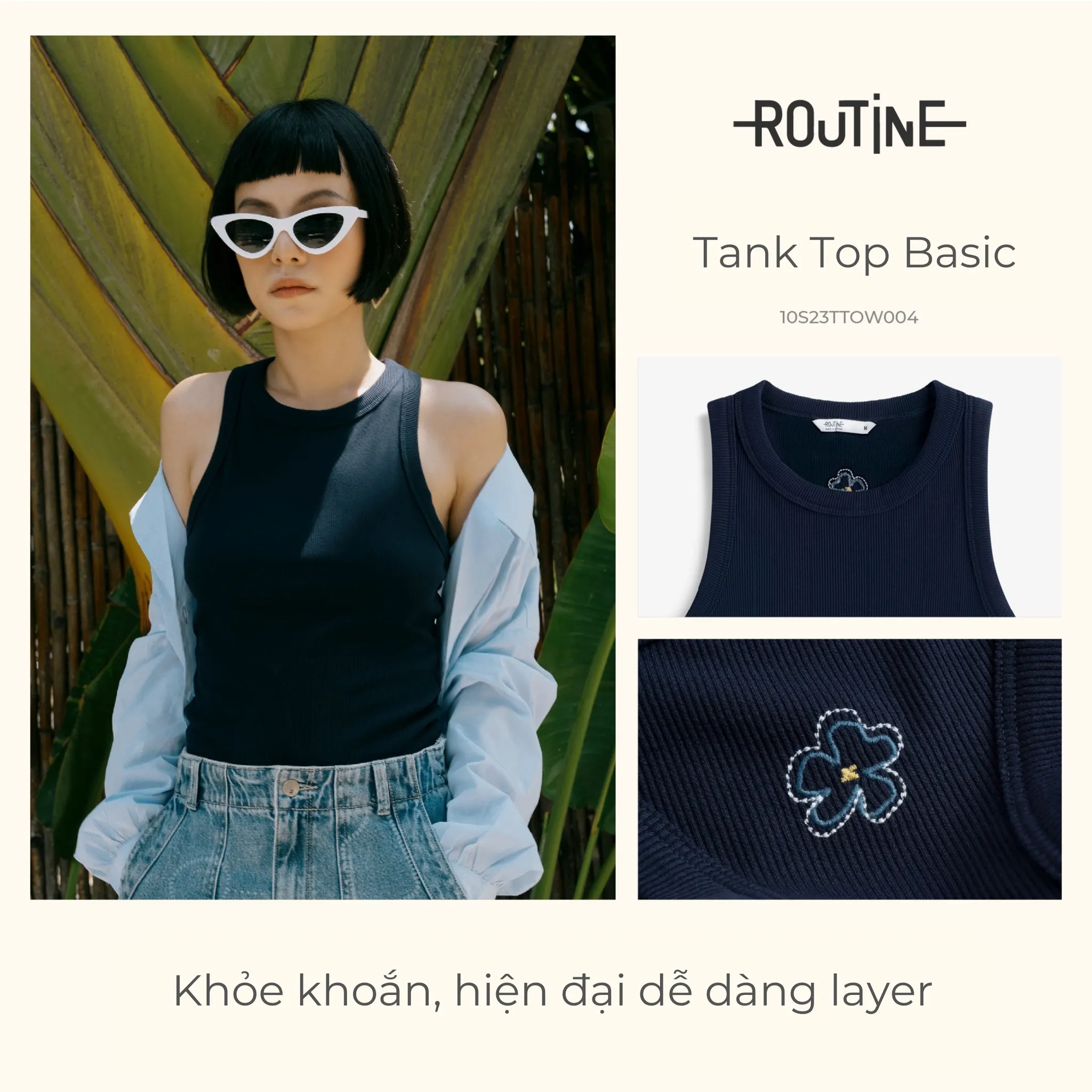 phoi-do-voi-ao-hai-day-10-jpg-da07 Tank top basic đen nữ tính, năng động
