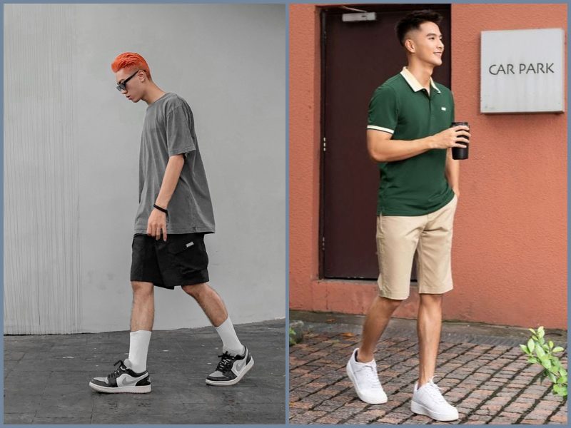 quần short mang giày gì nam