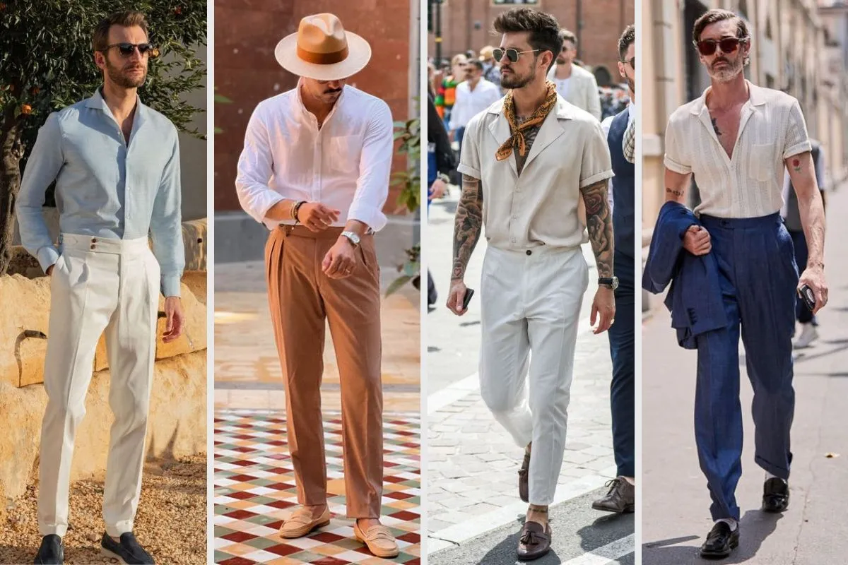 phối áo sơ mi với quần tây nam