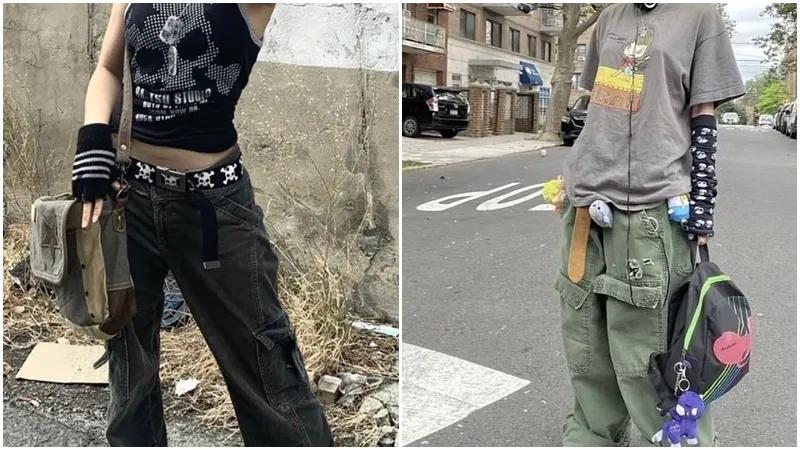 Quần denim, áo oversized,... là những items quen thuộc của grunge style