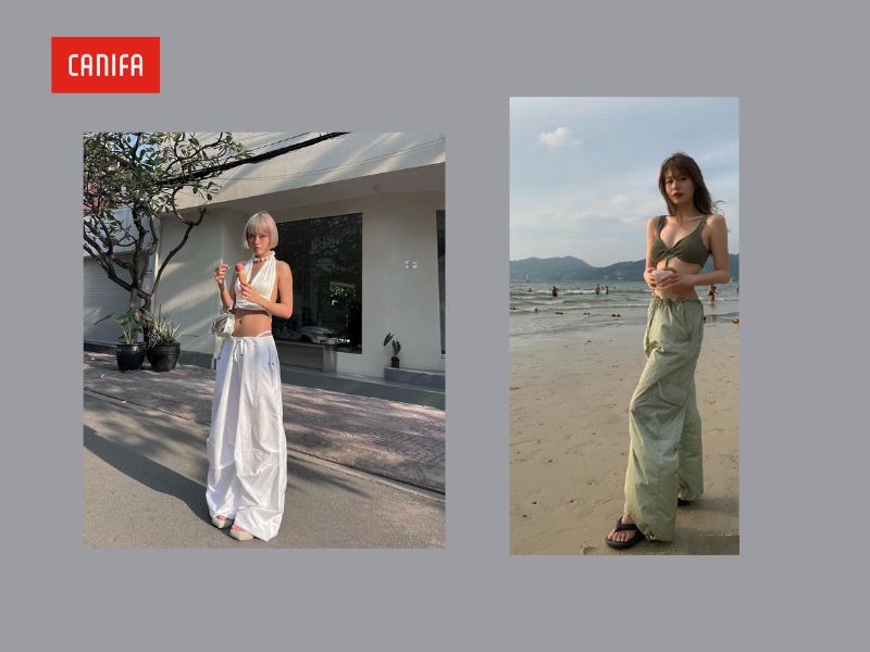 Áo bra cùng quần Parachute quyến rũ nhưng không kém phần mạnh mẽ