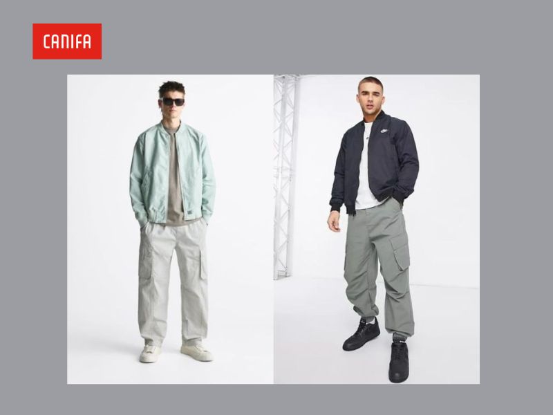 Quần Parachute cùng áo khoác đầy thời trang và cá tính