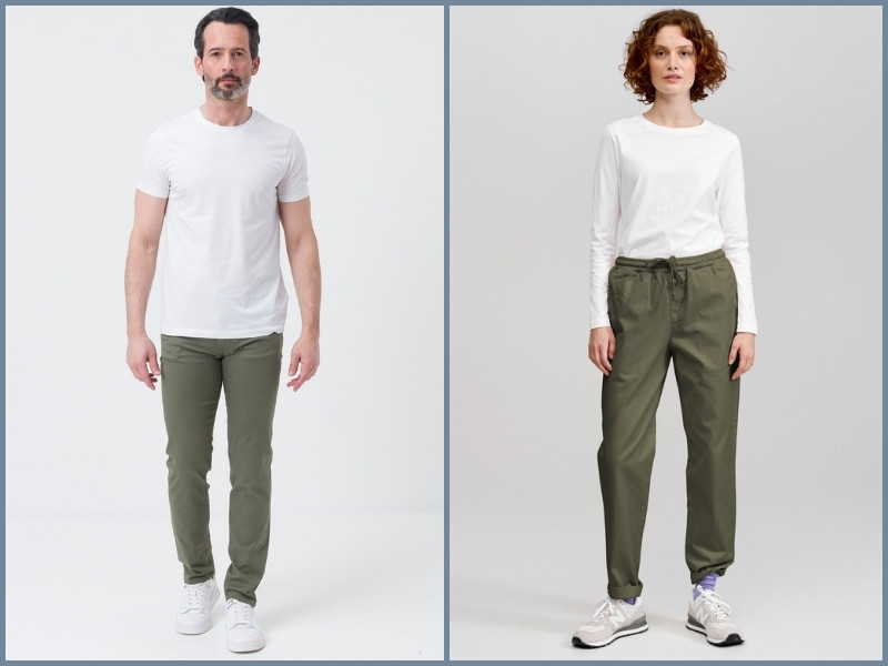 quần xanh lá phối áo gì