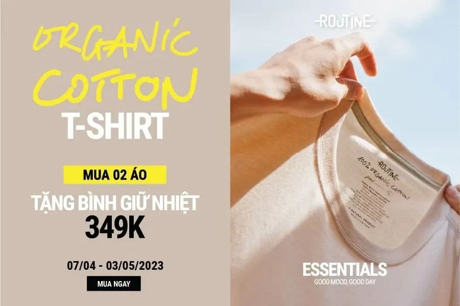 Tặng bình nước khi mua áo thun